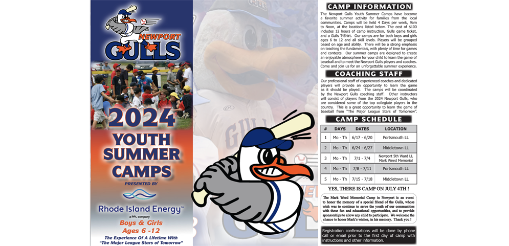 Newport Gulls Youth Camps
