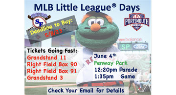 Wally the Green Monster at Little League parade this Sunday